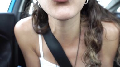 JOI in the car CUM on my bazookas - 11 image