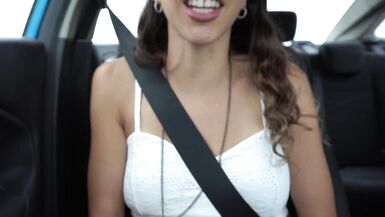 JOI in the car CUM on my bazookas - 6 image