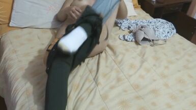 Compilation - I take off my pants and show my unshaved cunt, I need to fuck - 3 image