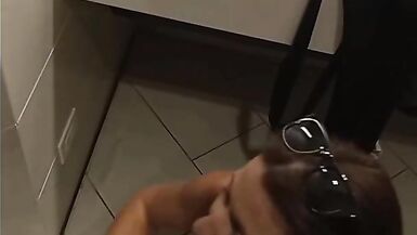 Teasing Him By The Runway and In Public Bath and Lastly Home - 5 image