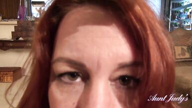 AuntJudys - Your 45yo Step-Auntie Roux Sucks Your Cock (POV) - 6 image