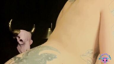 BleuBrutalRose - sexy heiße Mutter id wie zu ficken gefügig unter riesigen großen Ebenholz Schwanz in ihrem snowbunny Muff, schreien laut, während immer ihre großen weißen gazoo Rammed ... Sadomasochismus, Federn, drubbing und Seil Knechtschaft vibro Mass - 12 image