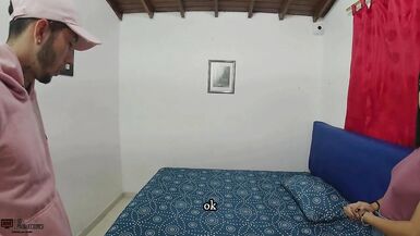 Sexually Excited tenant angel satisfies her tenant by giving him a priceless CUM-BAWDY CLEFT banging - Porn in Spanish - 3 image