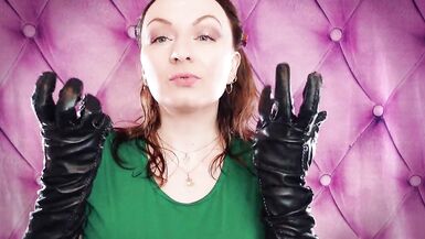 ASMR: my VERY old vegan-leather gloves (Arya Grander) SFW sounding fetish clip - 12 image