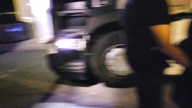 in exhib a truck driver surprises me and bonks my cunt and my a-hole - 5 image