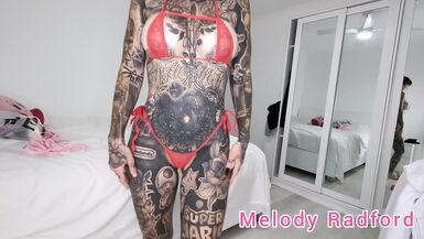Sheer Pink and Red Micro Bikini Try On Haul Melody Radford - 13 image