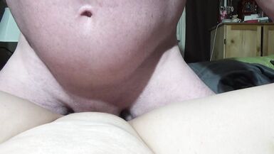 POV LARGE COCK jerking by sexy wife acquires pumped in slit CUMS all over it! - 12 image