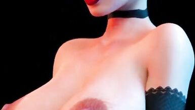 That Babe always dreamed of double penetration, and now 2 massive dickgirl's cocks screwed her holes - double penetration cg futa