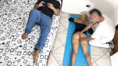 I like the Masseur to Massage my Booty and Slit in Front of my Cuckold Spouse NTR Netorare - 5 image
