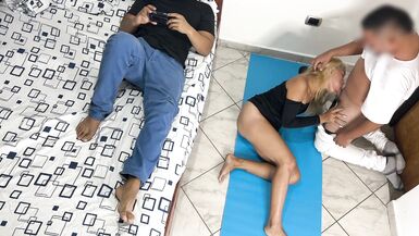 I like the Masseur to Massage my Booty and Slit in Front of my Cuckold Spouse NTR Netorare - 6 image