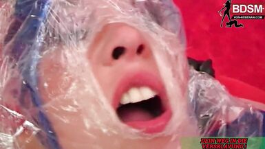 Latex and Plastic fuck three-some ffm with fetish milfs - 13 image