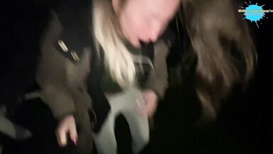 Street hotty abased and copulates a fake cock in the street for a man - 15 image