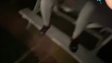 Street hotty abased and copulates a fake cock in the street for a man - 5 image
