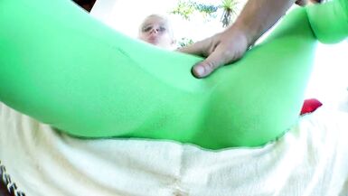 Silly French hotty can't live without to feel a large cock rubbing against her wet crack piercing, drives her mad with want to cum - 5 image