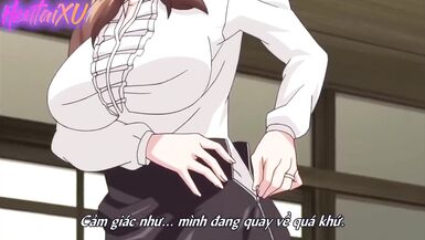 Toon / Stepmother cumming from her 1st time anal