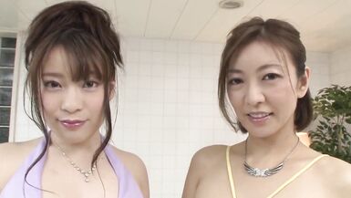 HITOMI & Yumi Kamiya :: Like The Butterflies: 2 Wheels Soapland In Pink Street - CARIBBEANCOM - 2 image