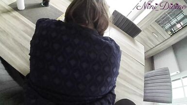 Clip Pov! Stepmom's large a-hole in constricted costume screwed in the living room! - 12 image