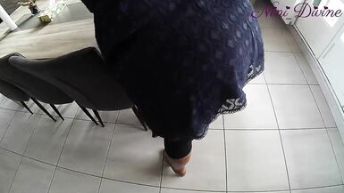 Clip Pov! Stepmom's large a-hole in constricted costume screwed in the living room! - 2 image
