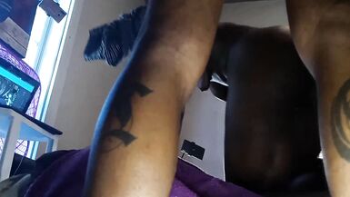 Three-Some Non-Professional Darksome American Ghetto Milfs - 3 image