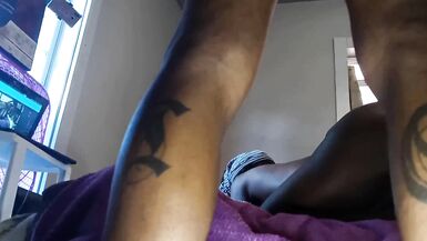 Three-Some Non-Professional Darksome American Ghetto Milfs - 4 image