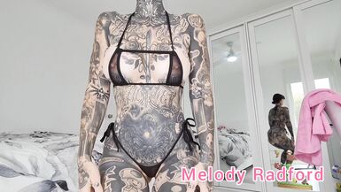Mavi ve Koyu Kesimli Mikro Bikini Melody Radford - 15 image