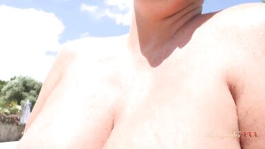 AuntJudysXXX - Your Breasty Stepmom Devon Breeze catches u watching her Slender Dipping - 6 image