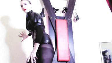 Femdom Dominant-Bitch Eva Lateks SandM Fetiş Facefuck Bondman Kauçuk Pussylingus Popo Dil ile Almak Anne Kimliği Facesitting Sikmek Gibi - 15 image