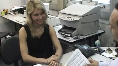 Sexy anal sex for the lascivious golden-haired secretary who acquires her - 1 image