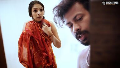 naukrani ke nahate dekhke okra se aapan gaar chatwake okra bhosra me couple dhukake bari maje se pel delak