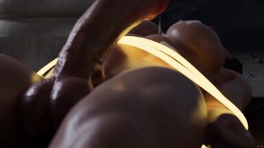 Futanari-Kadın 3 kez gal içinde cums! cg animasyon futa creampies ve yüz deliğine cum - 12 image