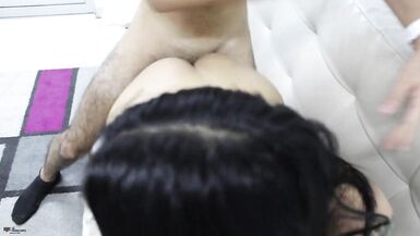 Banging my step sister's wench's bawdy cleft at home -CUM BELLY - Porn in Spanish - 10 image