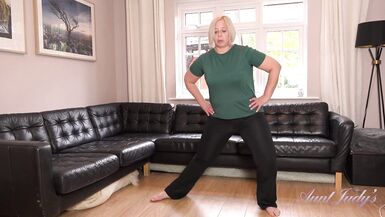 AuntJudys - Lascivious big beautiful woman Star's Sexy Workout - 2 image