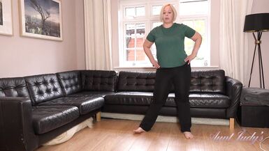 AuntJudys - Lascivious big beautiful woman Star's Sexy Workout - 3 image