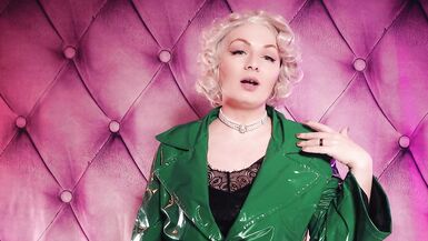 FemDom POV: sissy training movie scene: belt-on point of view and sissification by Female-Dominator Arya Grander