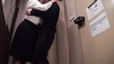 Exposing the Lower Half of Your Body in the Fitting Room! Cloth Shop Assistant in a narrow space -three - 6 image
