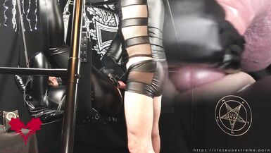 Headmistress acquires her vagina screwed by me on the sex swing. Ebony gothic sex! - 12 image