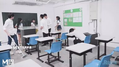 Floozy stupid teacher with taut twat got pumped so hard by her student