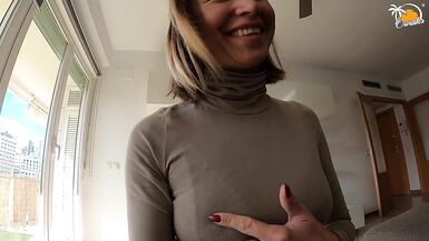Striptease, dick engulfing and fuck during break at work - 2 image