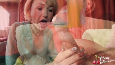 Golden-Haired Deepthroat Large Dick und Anal Sex nach Masturbation Sex Toys - 6 image