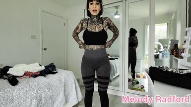 Sheer Afro Underware and gym tights try on Haul Melody Radford - 11 image