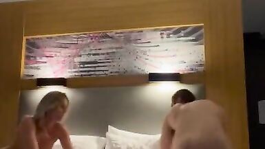 Getting my soaked little muff pumped in a hotel hookup 