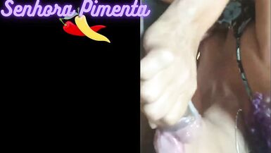 A agreeable compilation of handjobs and blowjobs with Senhora Pimenta and her partner. - 13 image