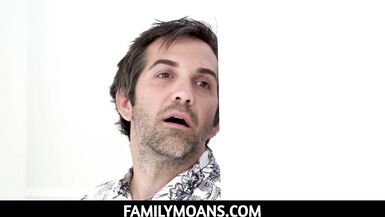 FamilyMoans - Dark Brown Legal Age Teenager Stepdaughter Family Stuffed By Stepdaddy - Gianna Dior, Marcus London - 2 image