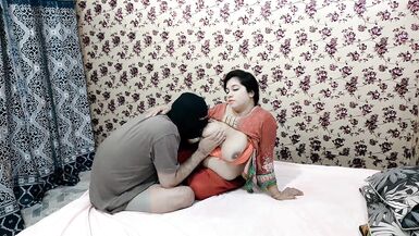 pretty indian bhabhi with large mangos engulfing cock - 4 image