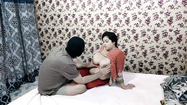 pretty indian bhabhi with large mangos engulfing cock - 5 image