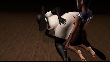 CG VR animación tentáculo clip juego Virt a Fella hentai dibujos animados. La bruja del sombrero atrajo a un angelito hacia ella y la convenció para participar en el fisting anal, es bueno que el hotty tiene un puño pequeño. - 3 image