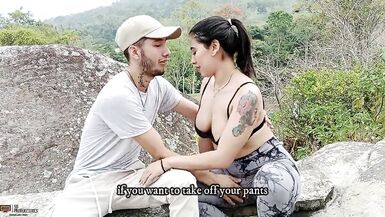 On a camping tour I fuck my neighbour's fur pie outdoors CREAMPIE - Porn in Spanish - 3 image
