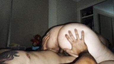 Sexywifedd twerks on my large cock cumming hard previous to I give her a large thick creampie - 6 image