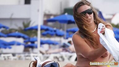 Topless Beach Babes Voyeur HD Candid Video - 5 image