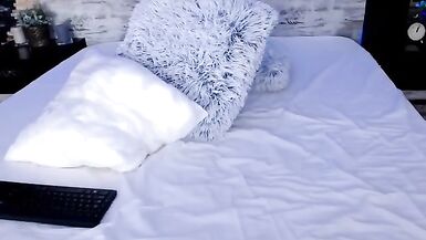 Step mother playing on her big bed... - 10 image